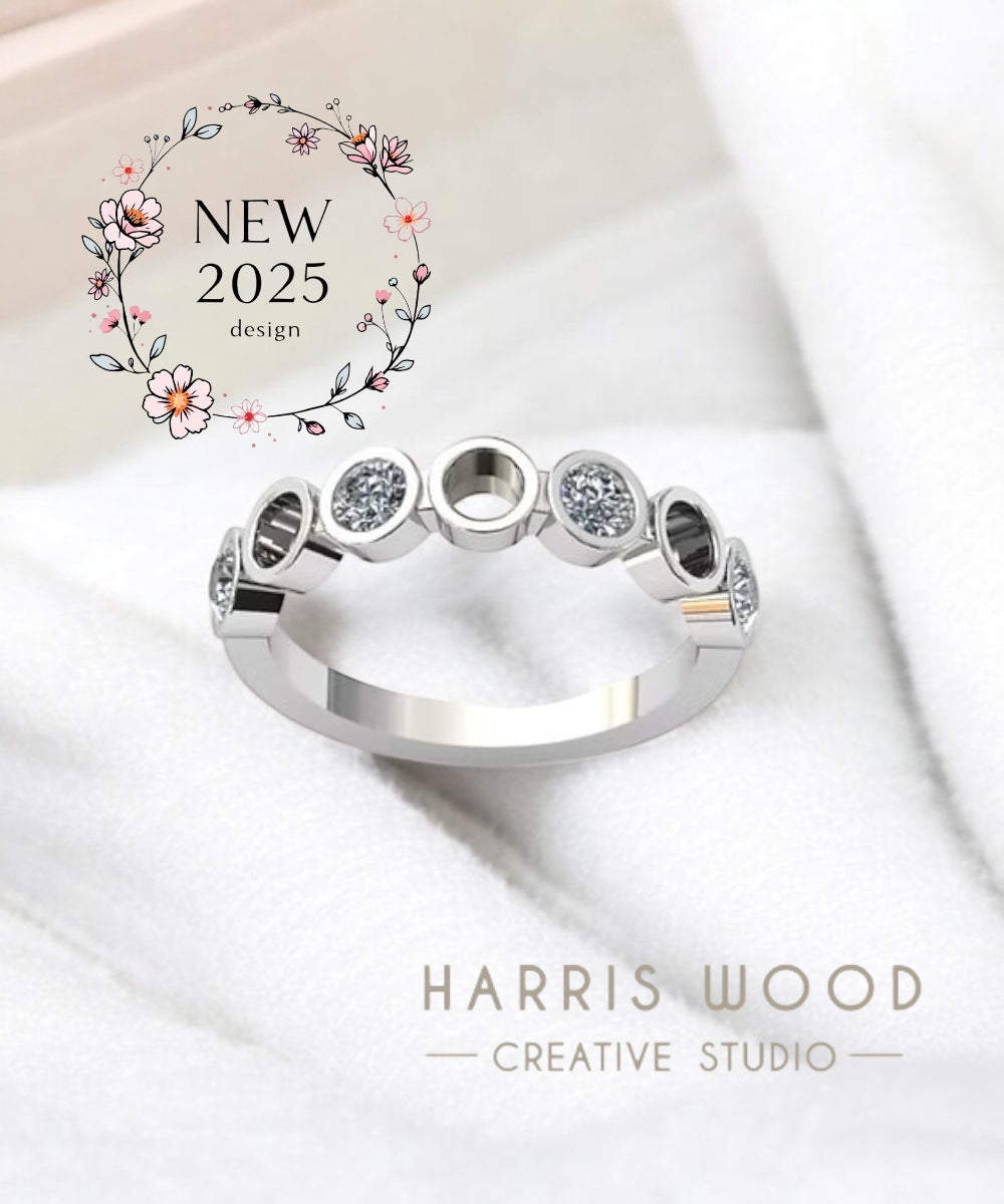 Circle of Life CZ Ring - SOLID SILVER