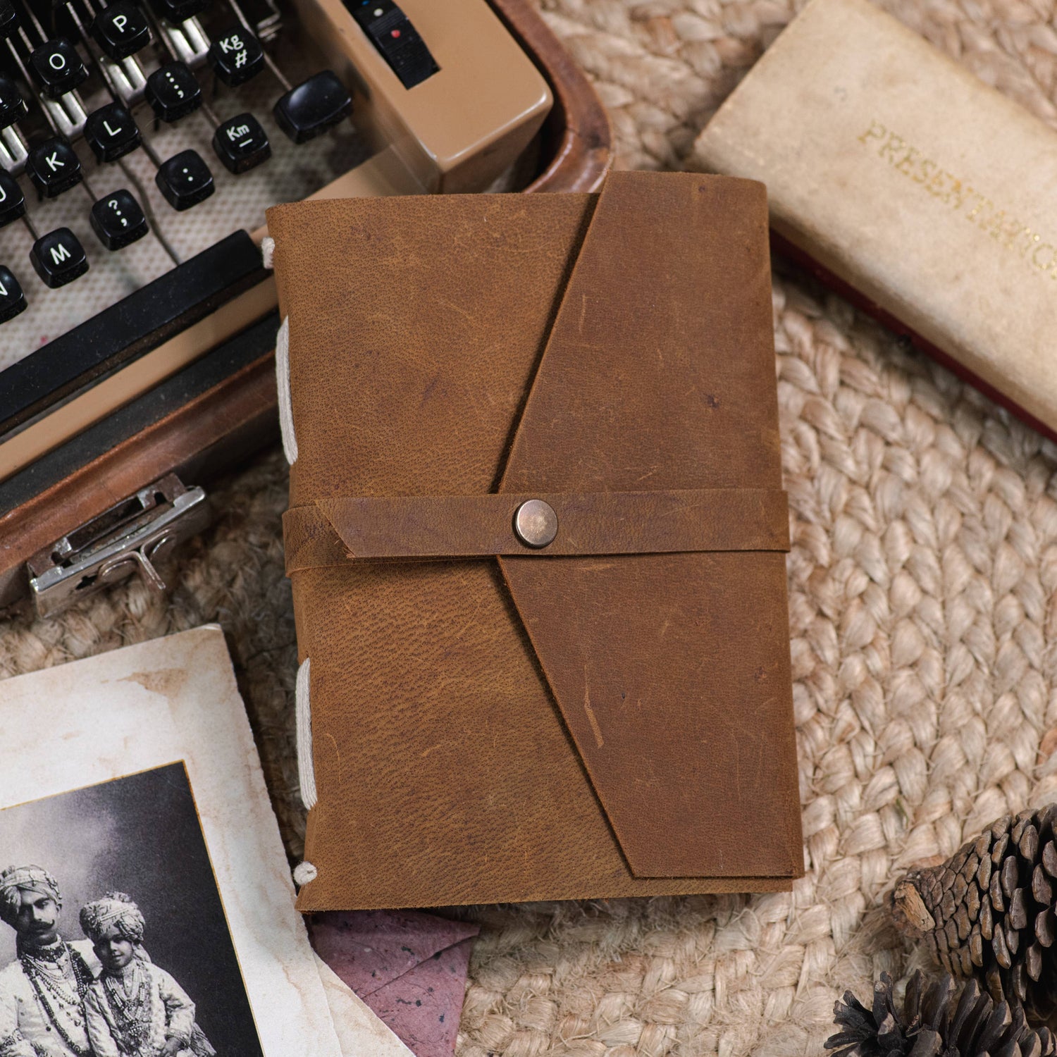 Leather Journal with Unruled or Ruled pages