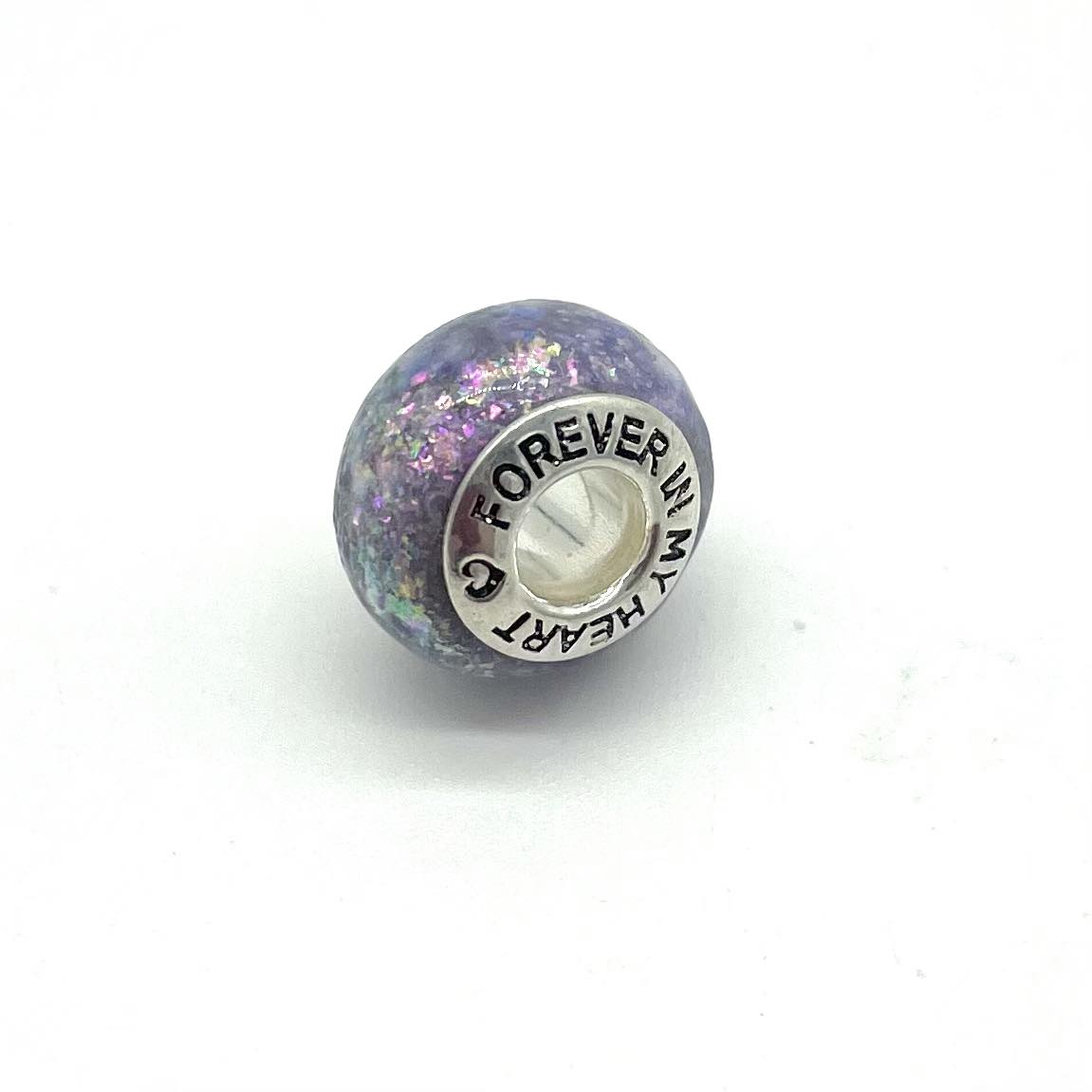 CHARM BEADS - FOREVER IN MY HEART (pre-engraved)