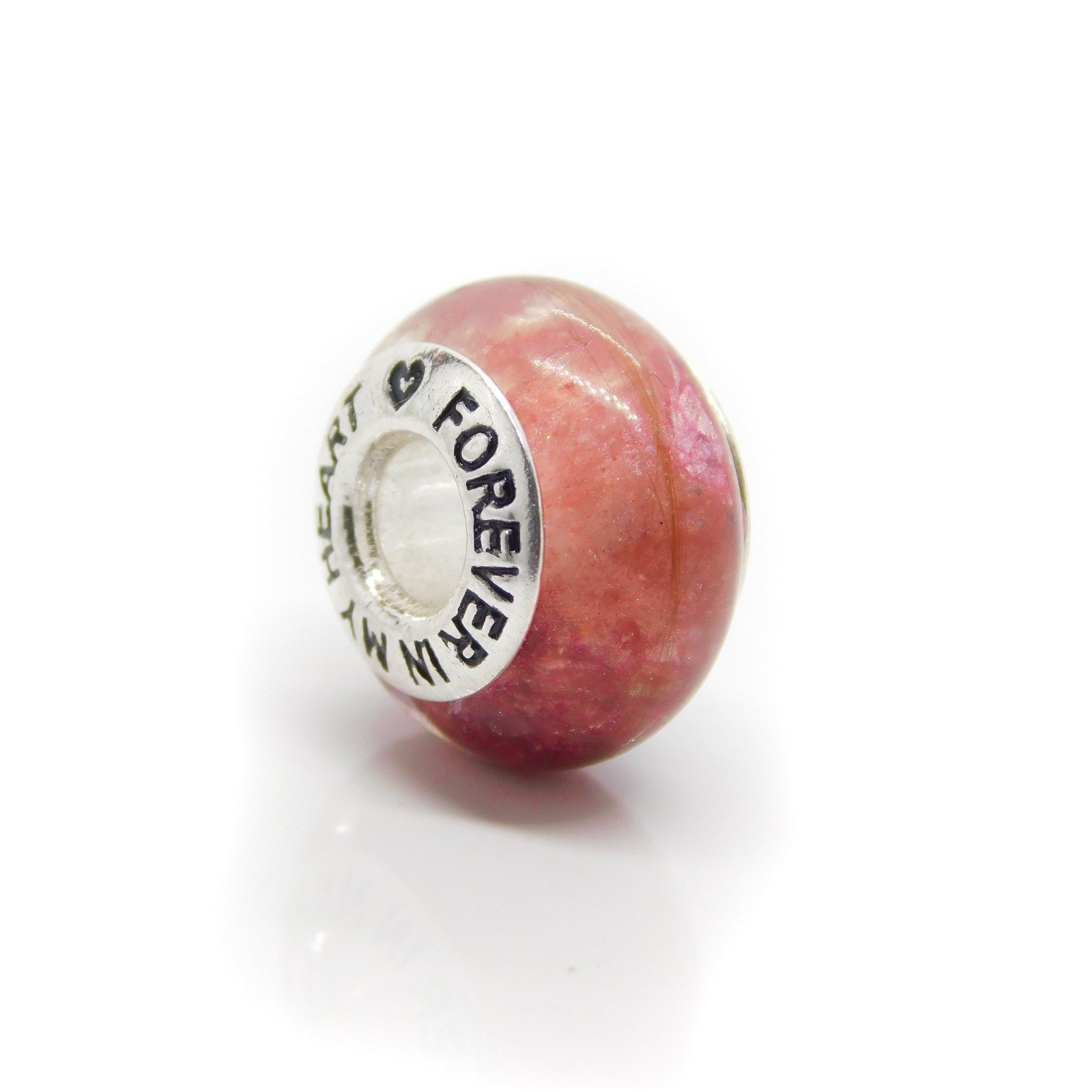 CHARM BEADS - FOREVER IN MY HEART (pre-engraved)