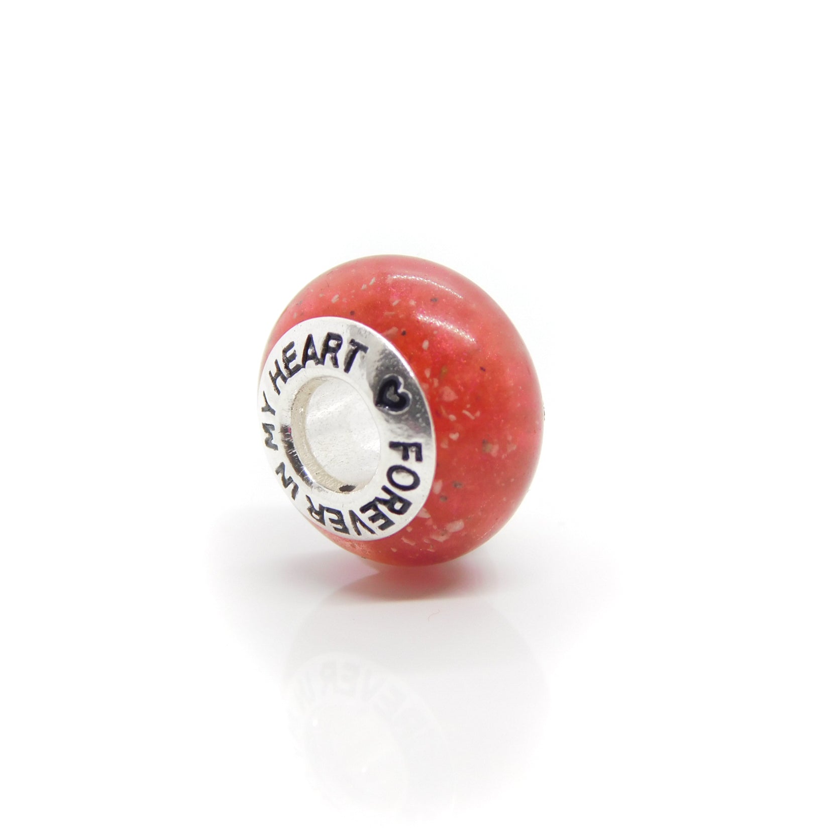 CHARM BEADS - FOREVER IN MY HEART (pre-engraved)