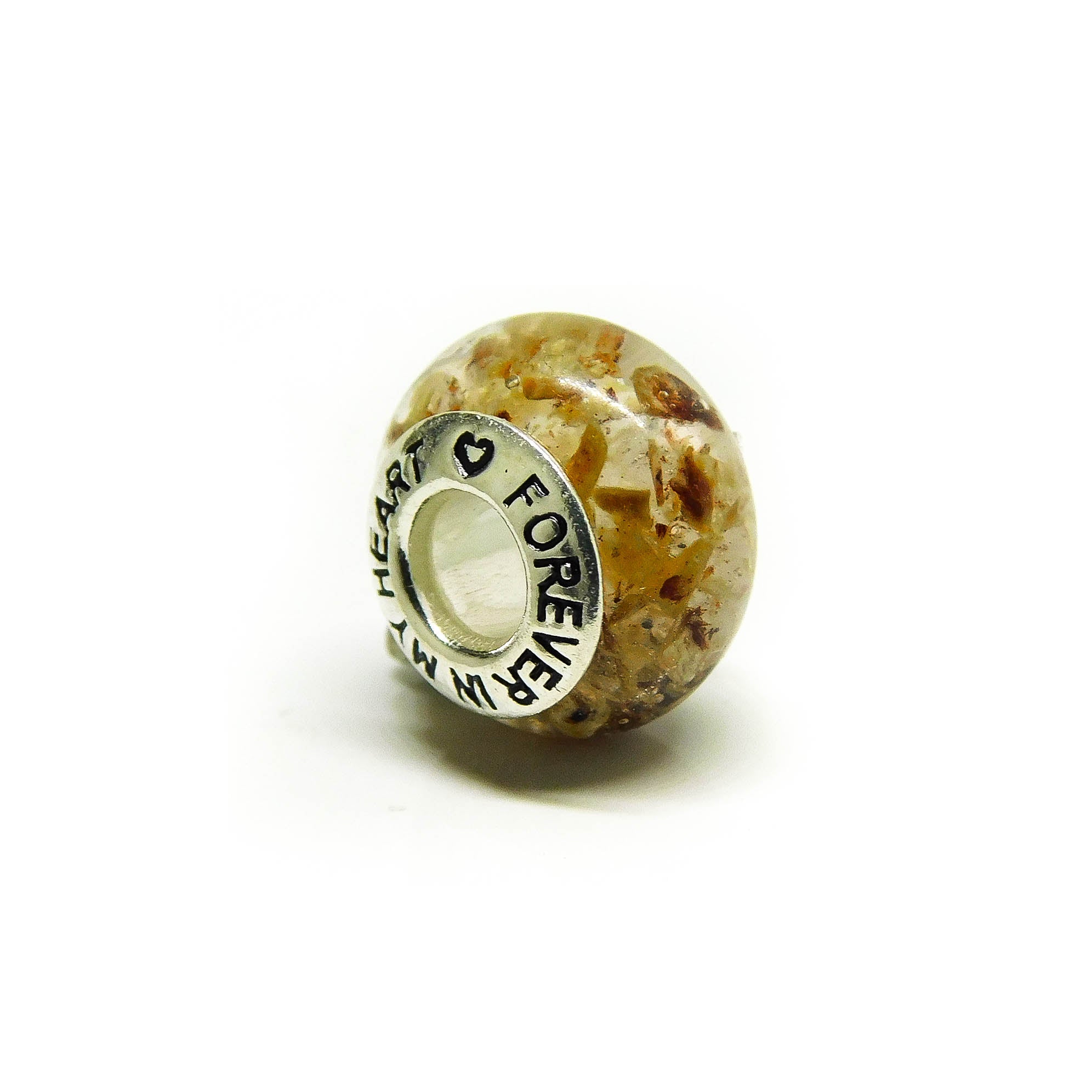 CHARM BEADS - FOREVER IN MY HEART (pre-engraved)