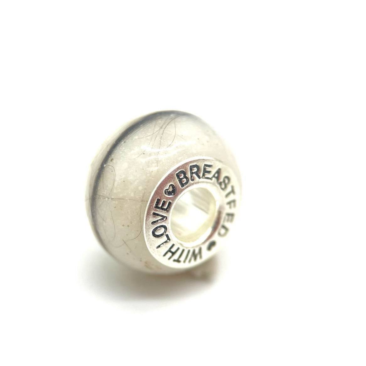 CHARM BEADS - BREASTFED WITH LOVE (pre-engraved)