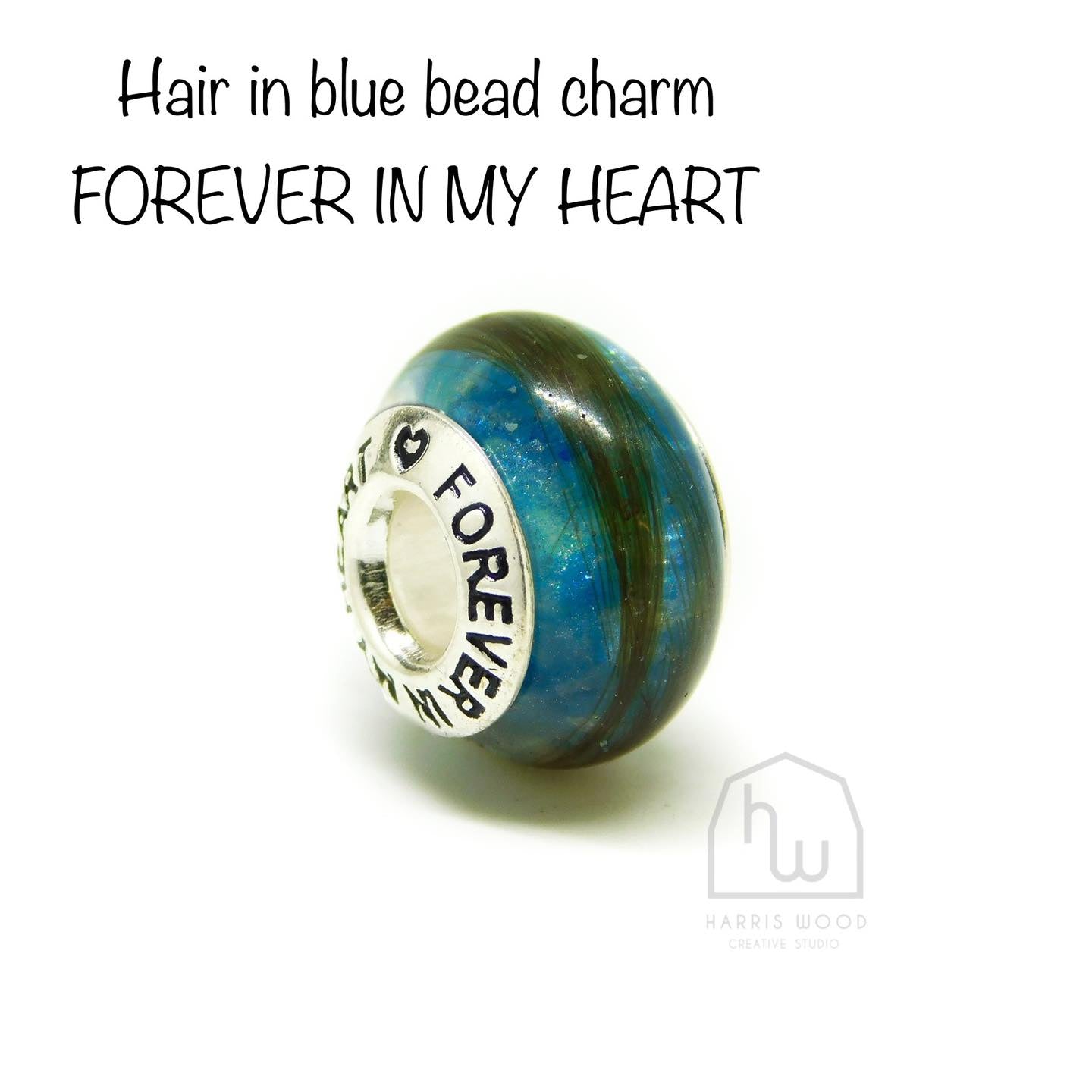 CHARM BEADS - FOREVER IN MY HEART (pre-engraved)
