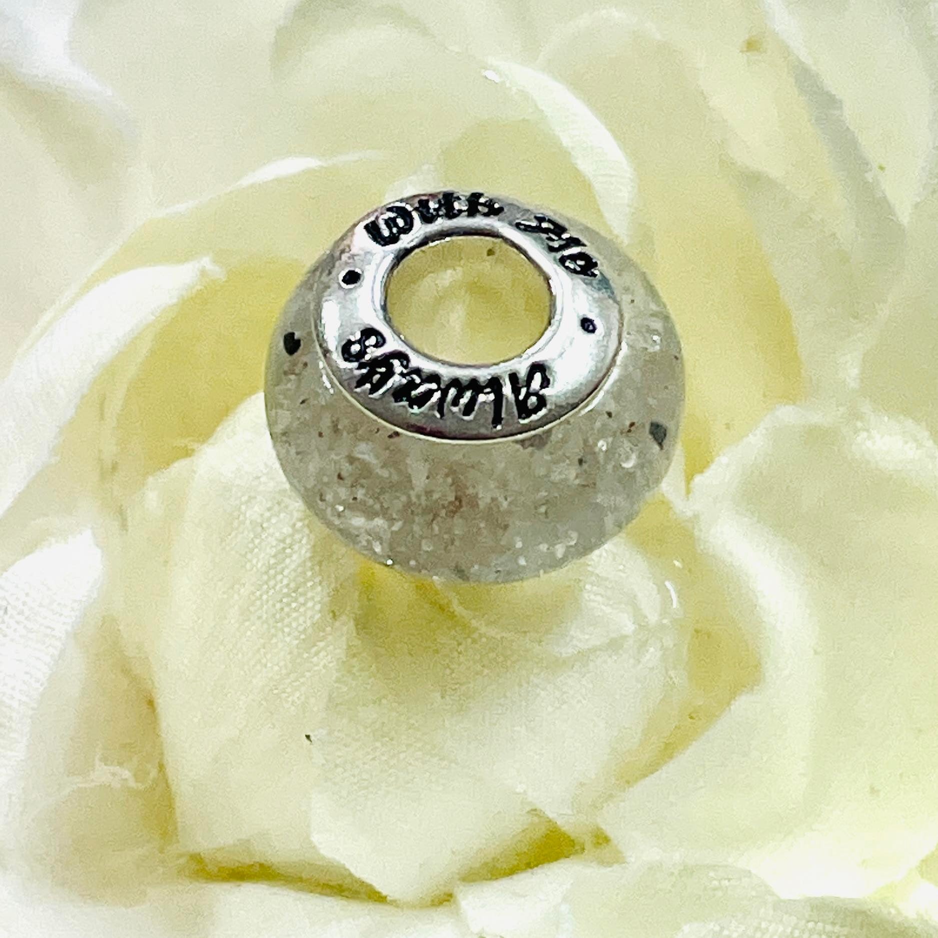 CHARM BEADS - ALWAYS WITH ME (pre-engraved)