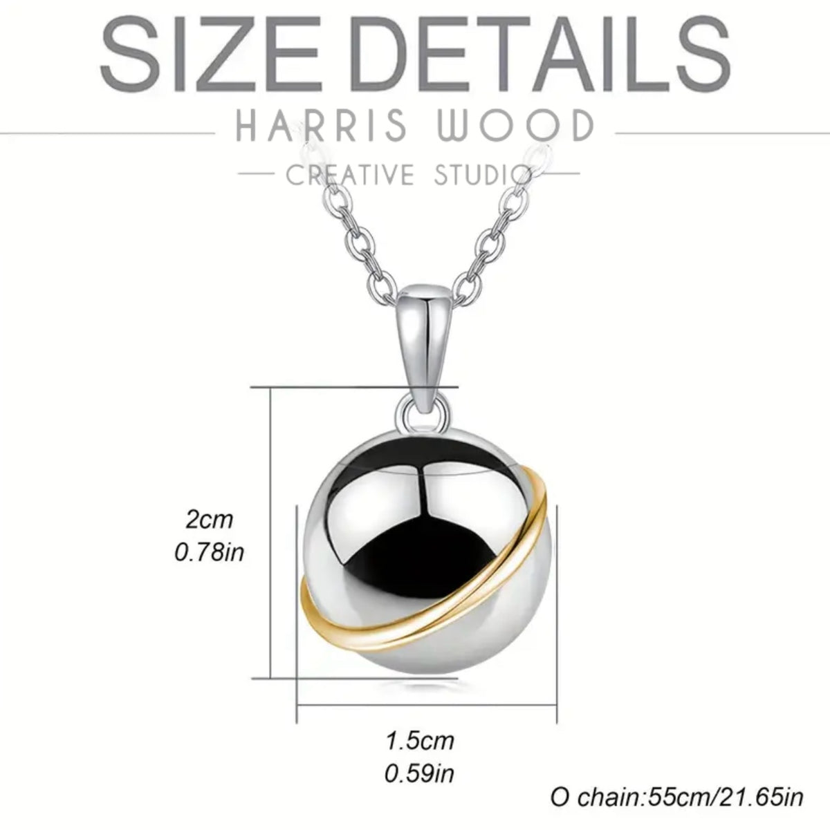 🫶🏻Orbiting Planet Pendant and Chain