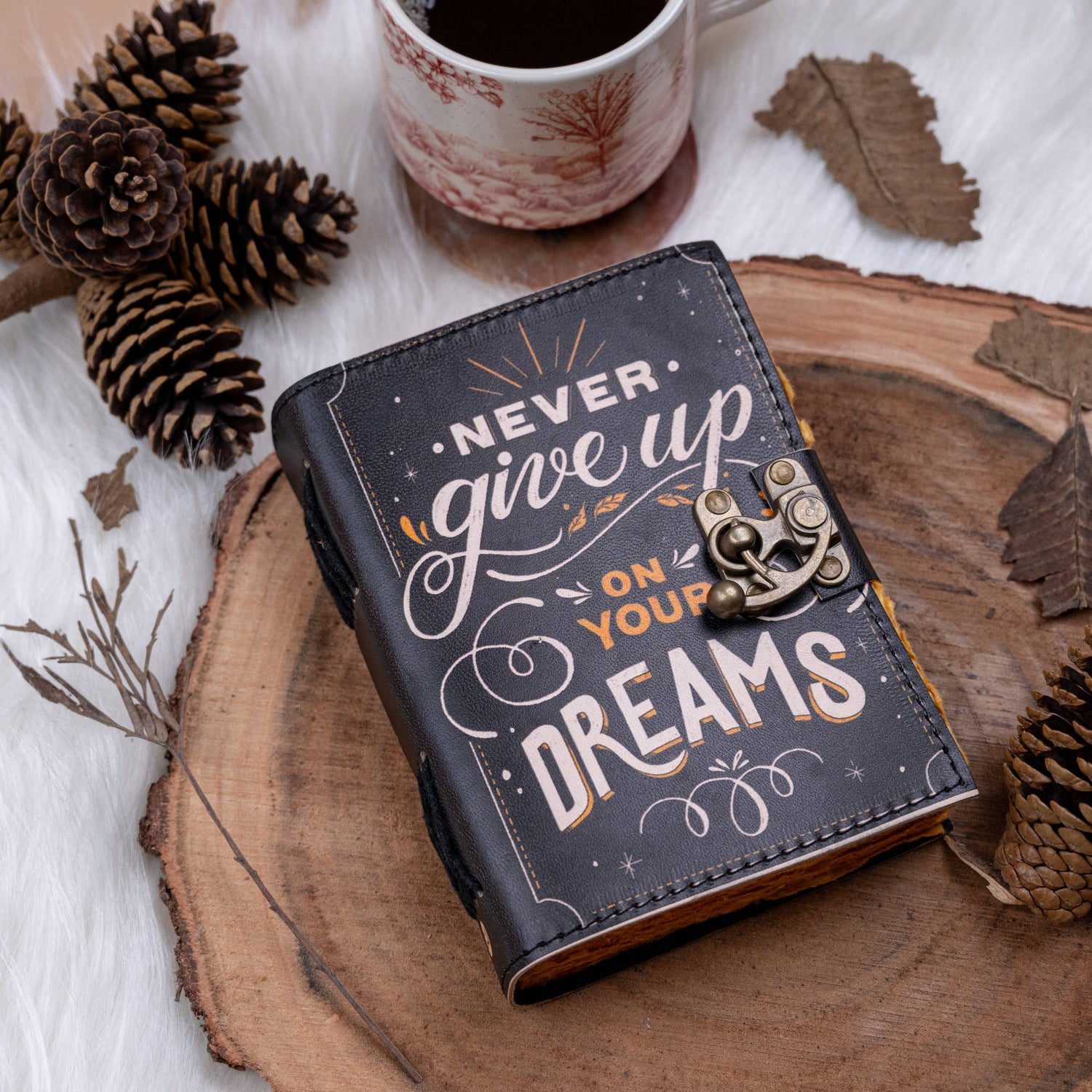 Leather Journal With Quotes