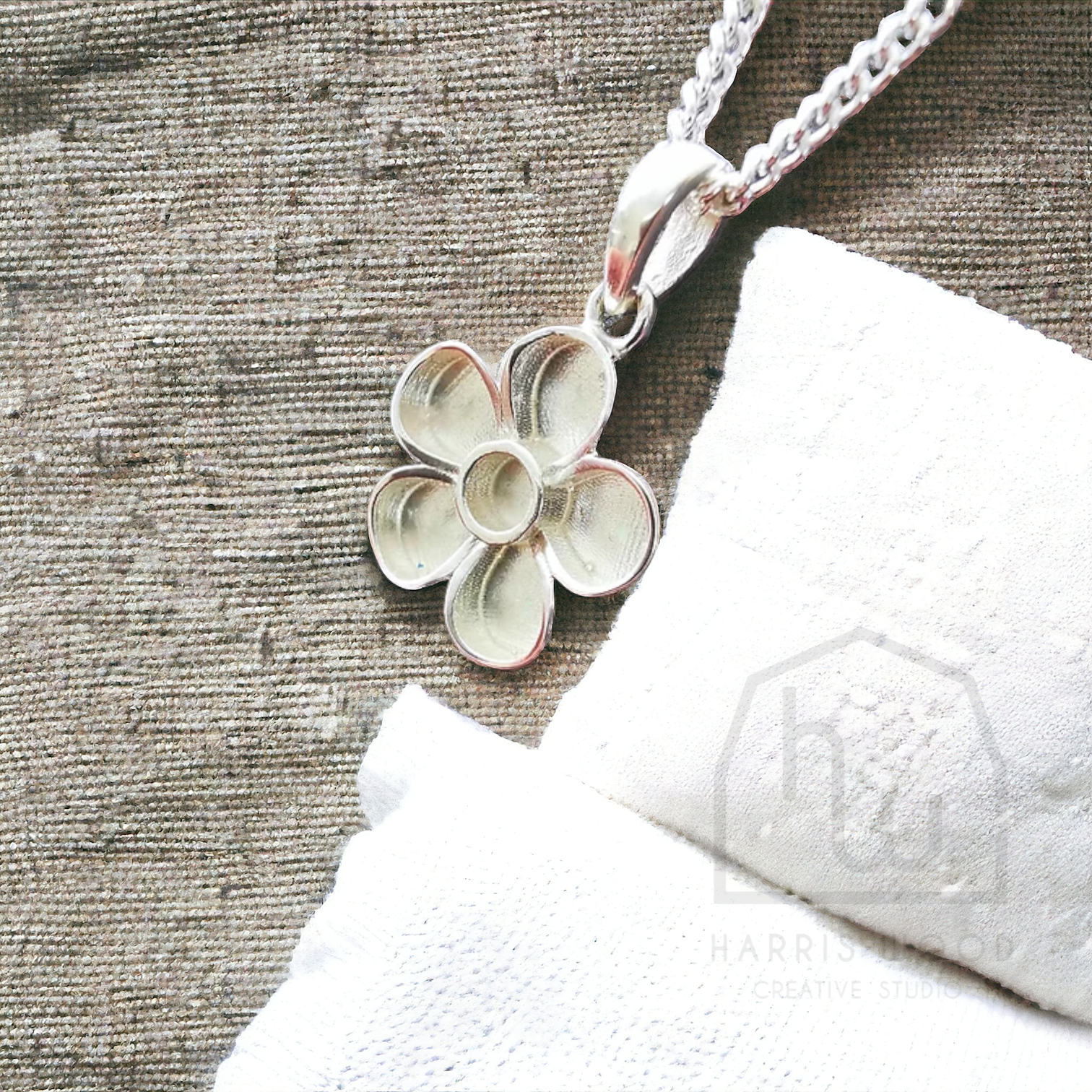 FORGET ME NOT PENDANT (ORIGINAL) - SOLID 925 SILVER
