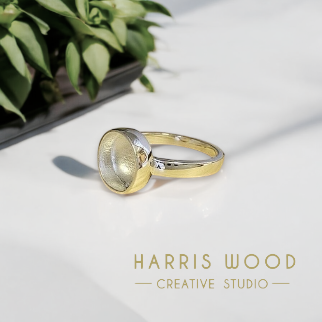 ❤️ Neptune Ring Thick Trim Bezel - SOLID SILVER