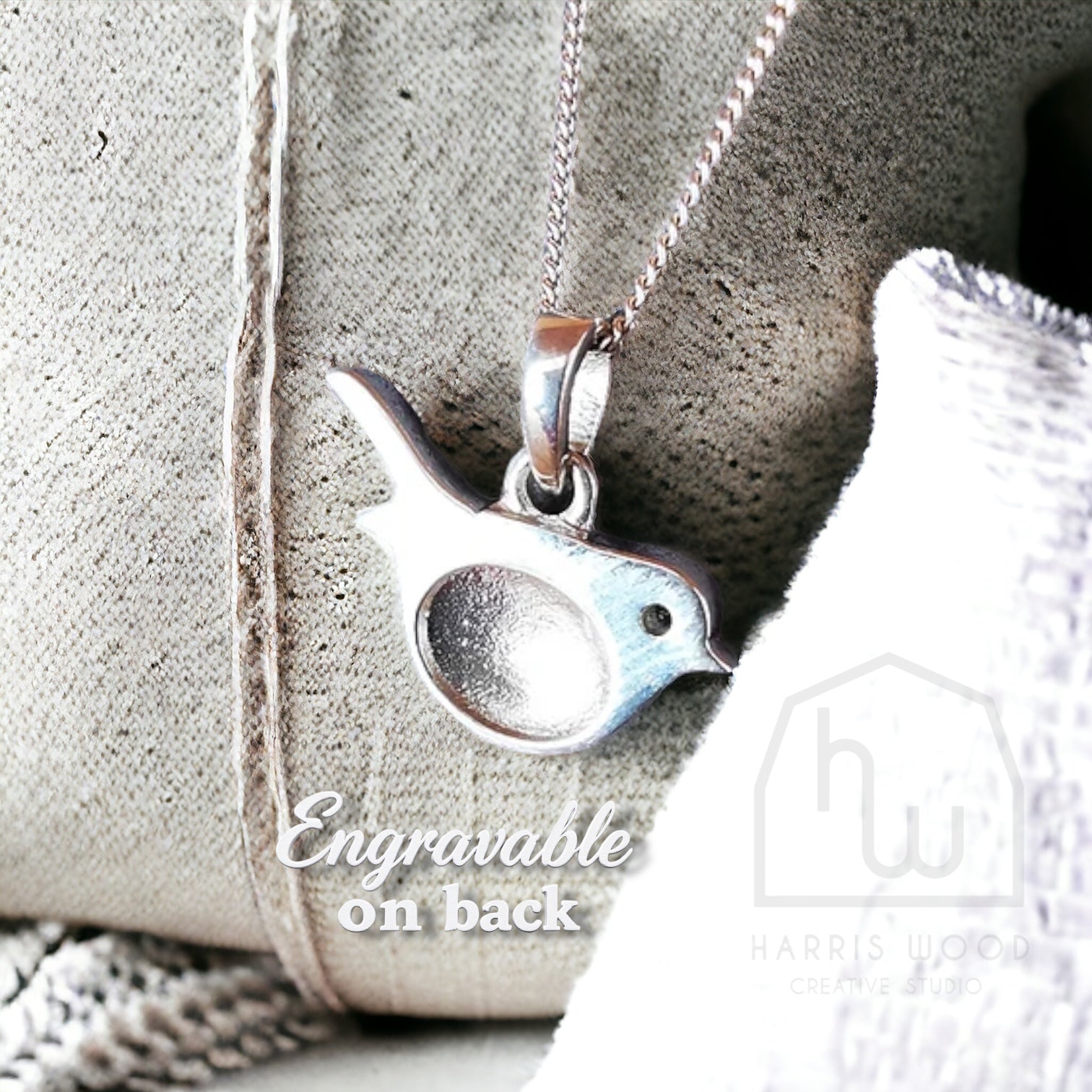 SWEET ROBIN PENDANT - SOLID 925 SILVER