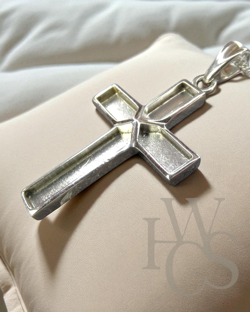 💙 Tied Cross Pendant - Solid 925 Silver