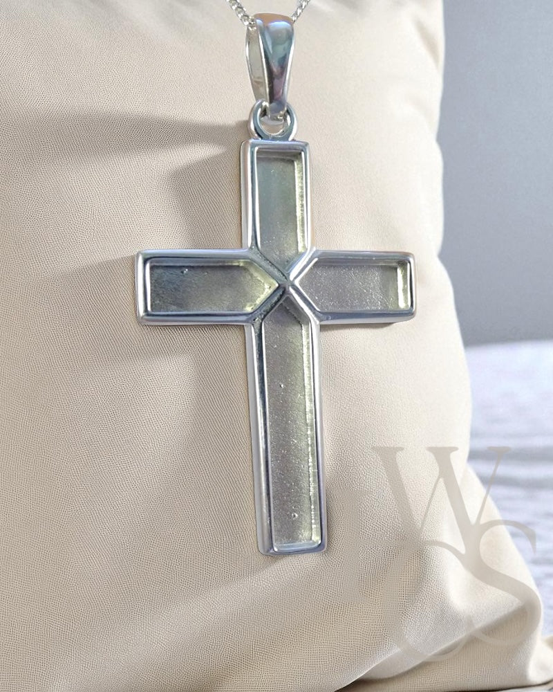 💙 Tied Cross Pendant - Solid 925 Silver