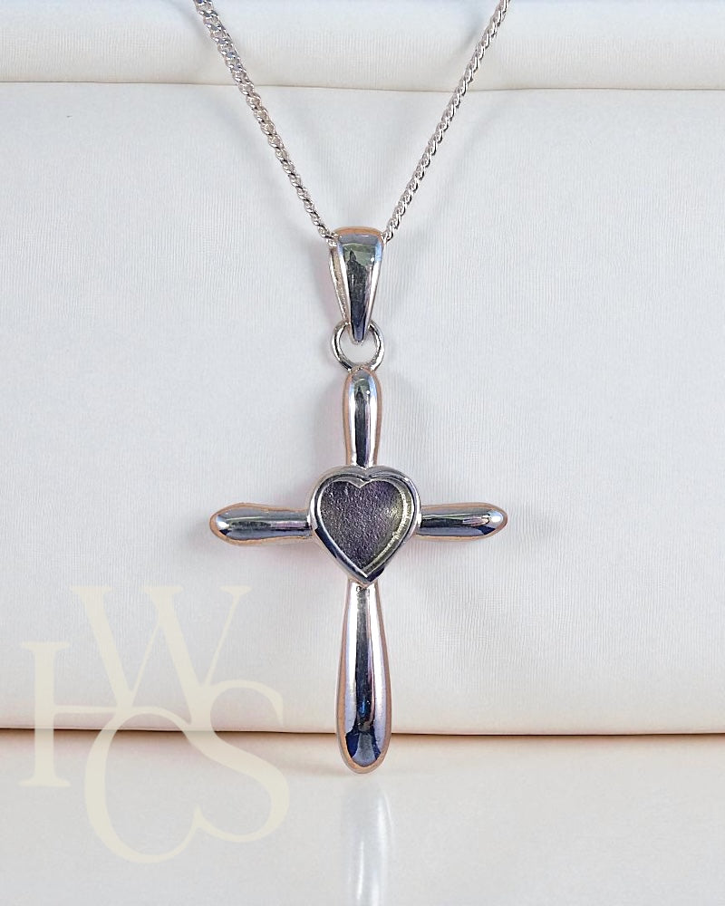 Heart on my Cross Pendant