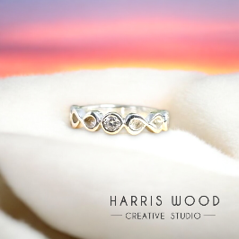 Unending Love CZ Ring - SOLID SILVER