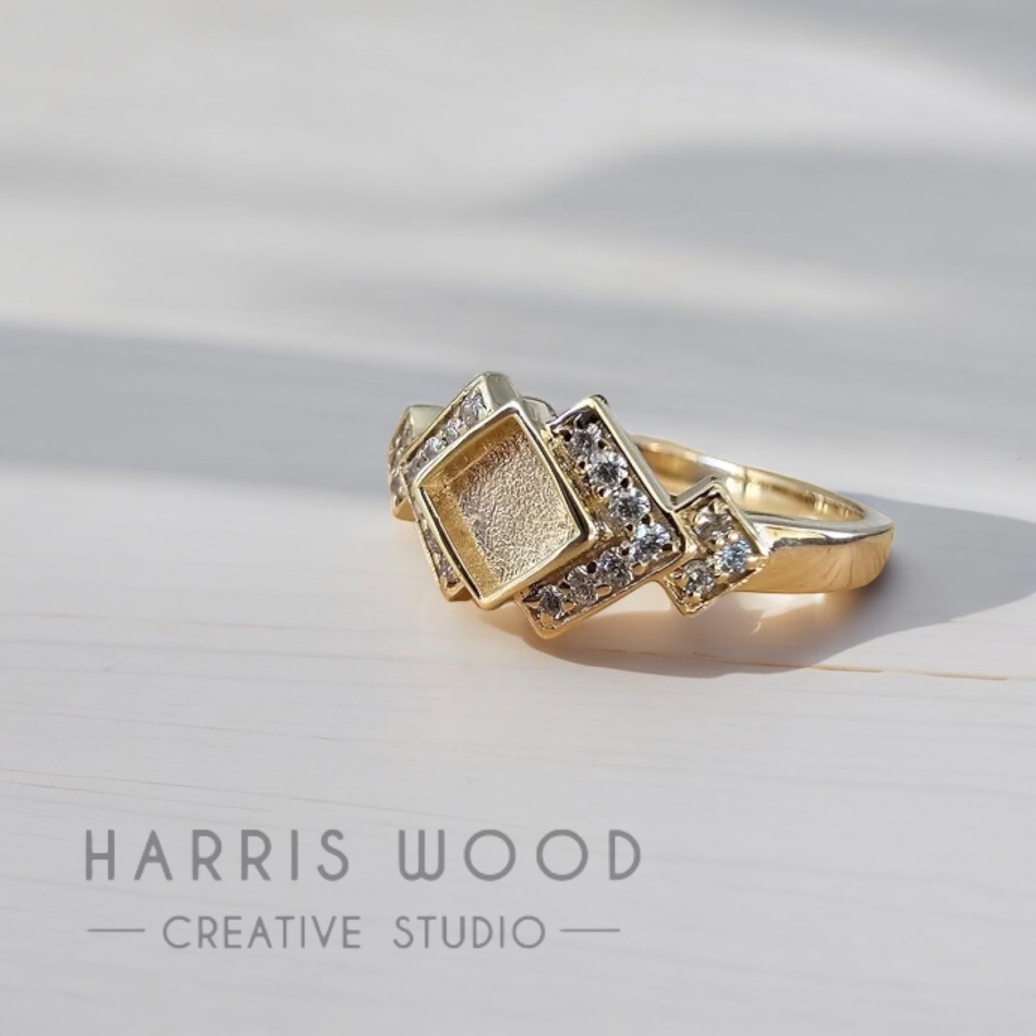 Zenithia CZ Ring- 9ct Solid GOLD