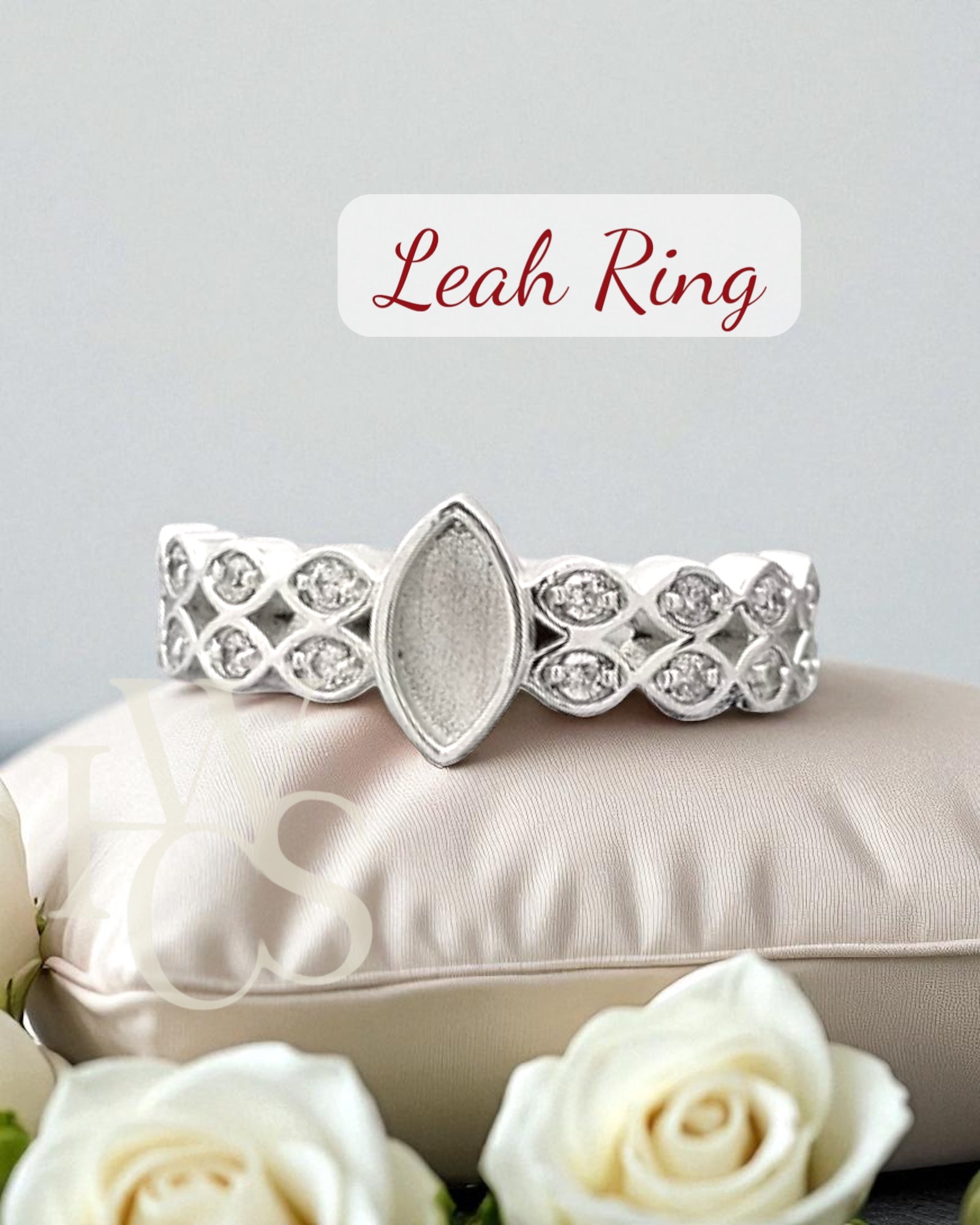 Leah CZ Ring - Solid Silver