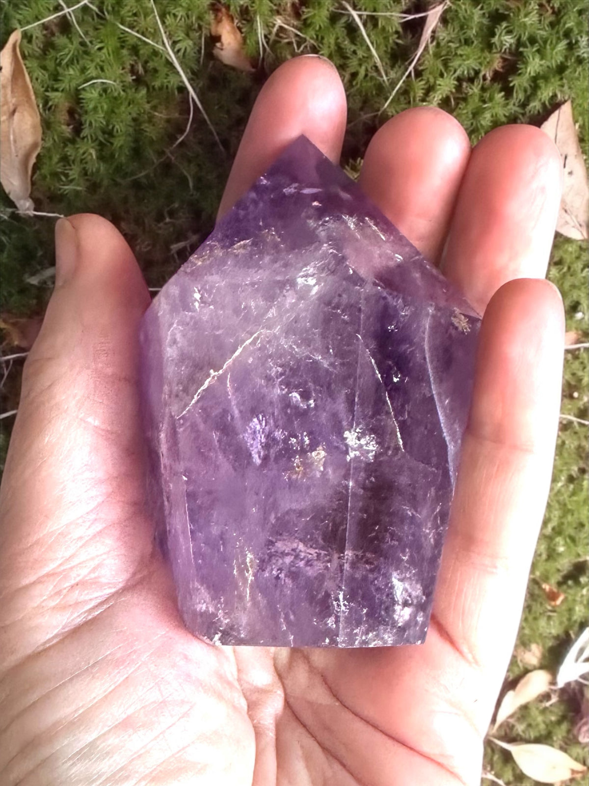 Large Brazilian Lavender Amethyst Tower | Natural Crystal Obelisk