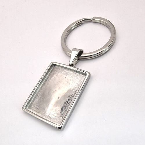 🪷 Stainless Steel Rectangle Key Tag