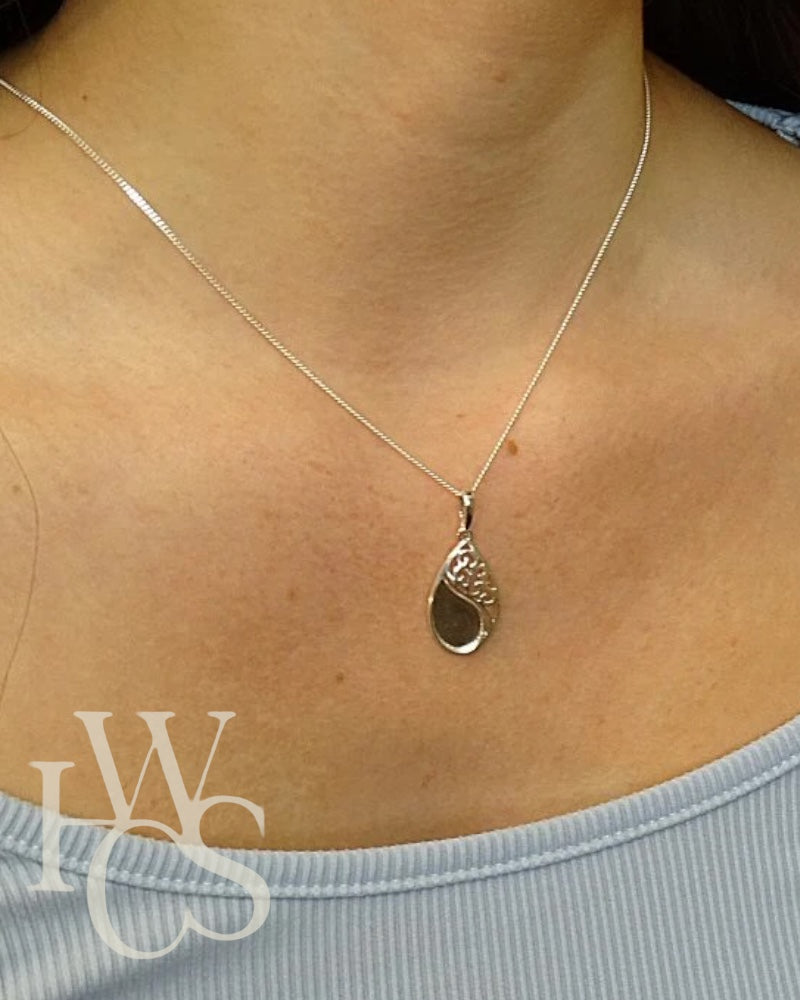 Filigree Teardrop Pendant