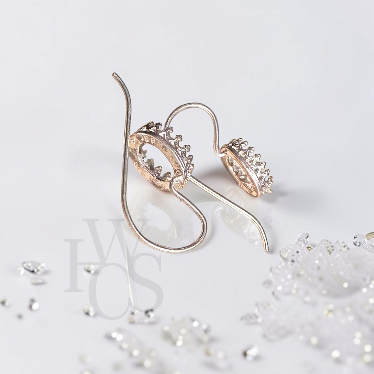 Oval Heritage Fixed Wire Earrings – Solid Silver
