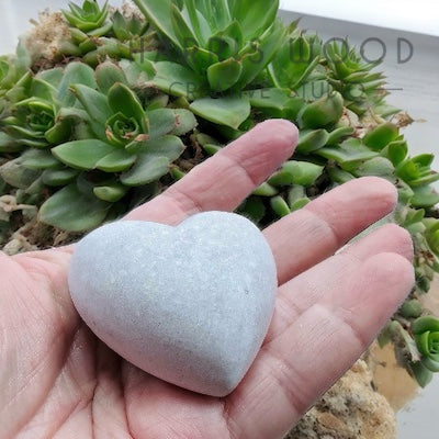 Plaster Stone Memorial Hearts