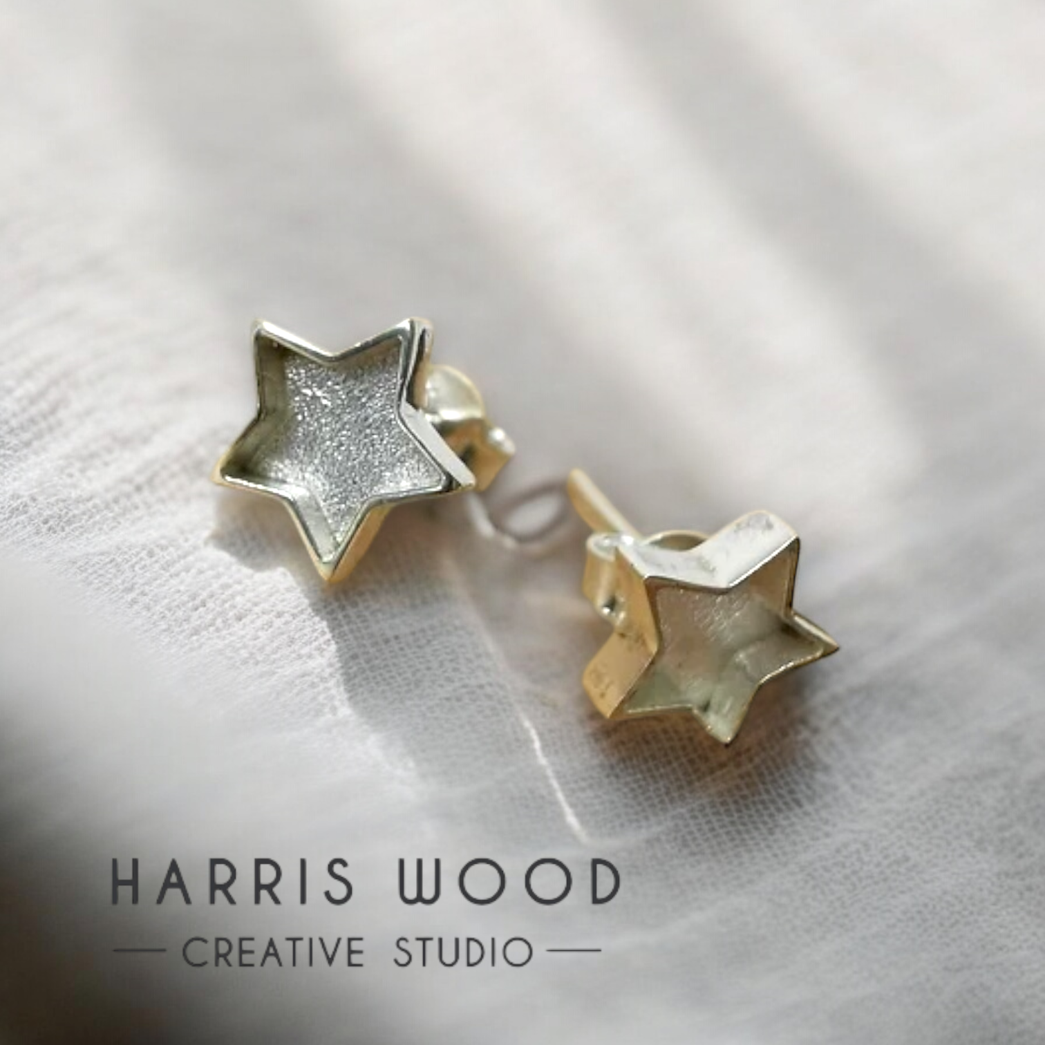 Star Solid Silver Studs