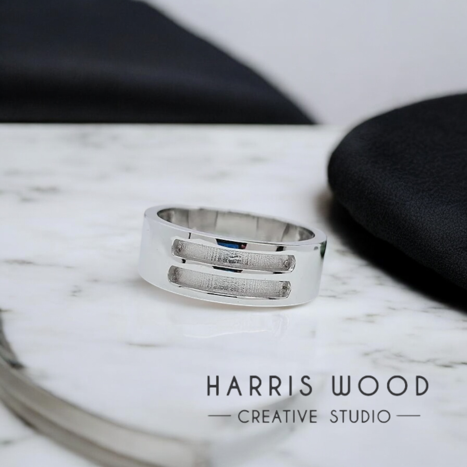 Tatum Channel Ring SOLID SILVER