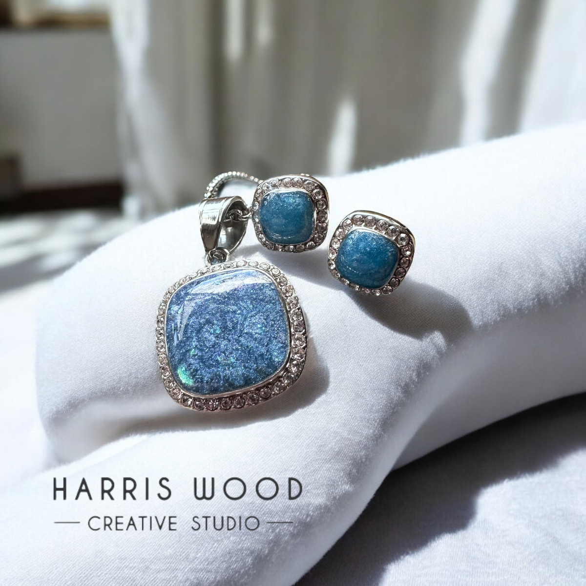 ❤️ Stainless Steel Cushion Earrings with Cubic Zirconias
