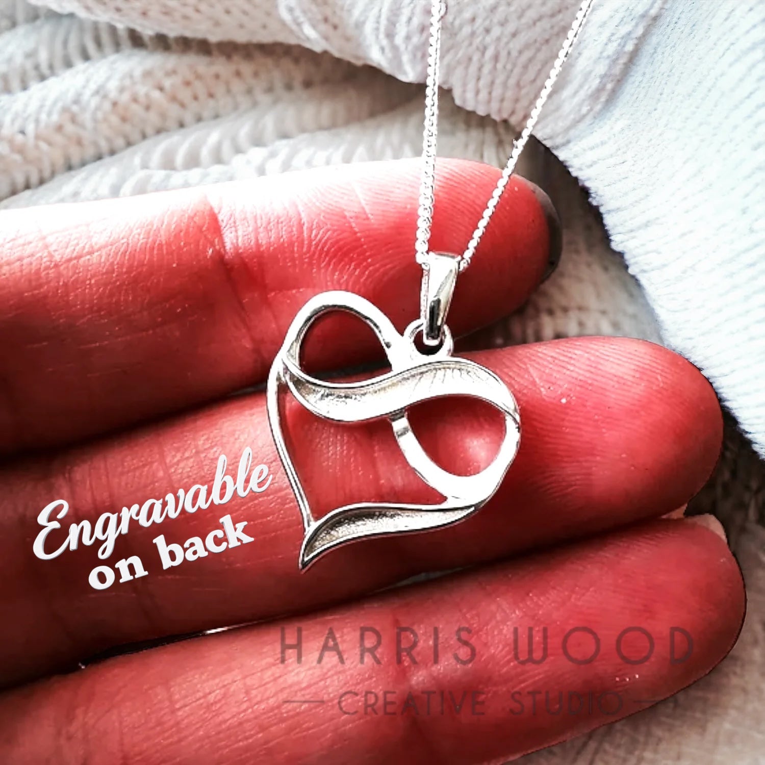 EOL - INFINITE HEART PENDANT - SOLID 925 SILVER