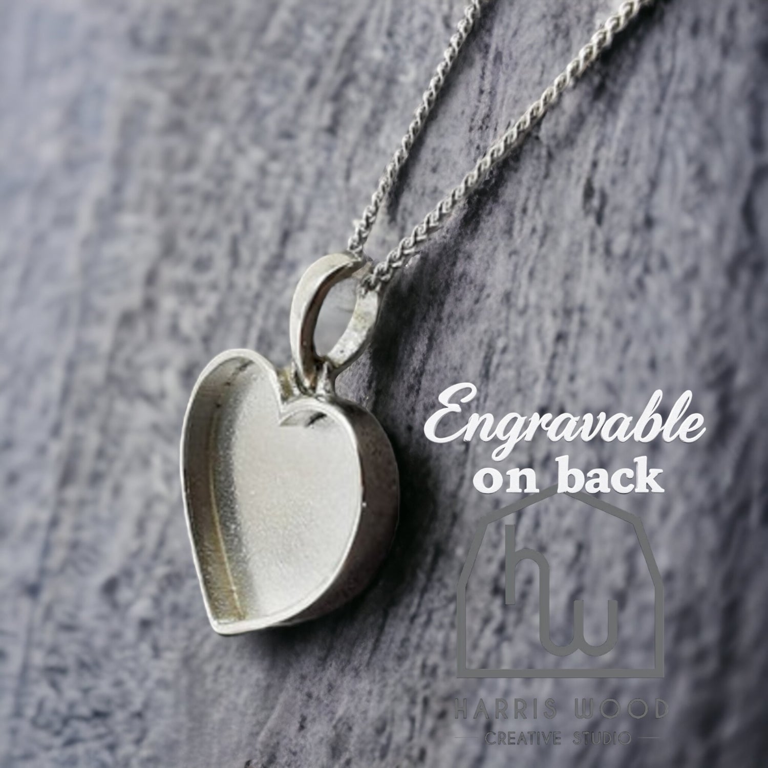 EOL - HEART 1 PENDANT - SOLID 925 SILVER