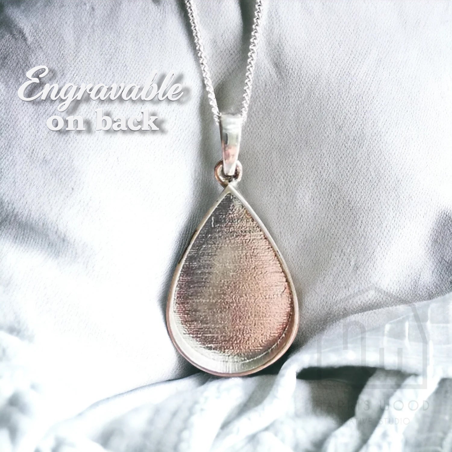 TEARDROP PENDANT LARGE (ORIGINAL) - SOLID 925 SILVER