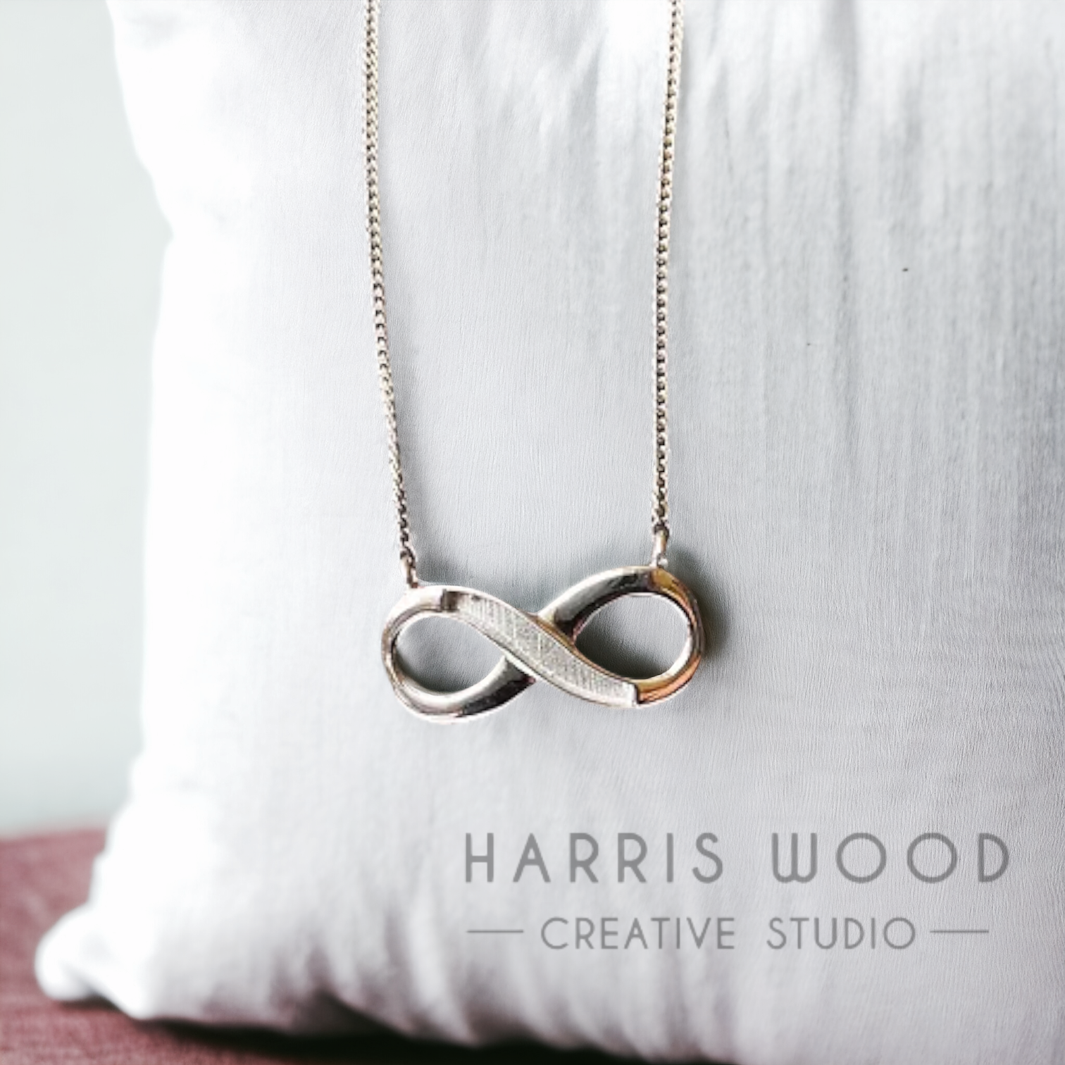 EOL - CHAINED INFINITY PENDANT - SOLID 925 SILVER