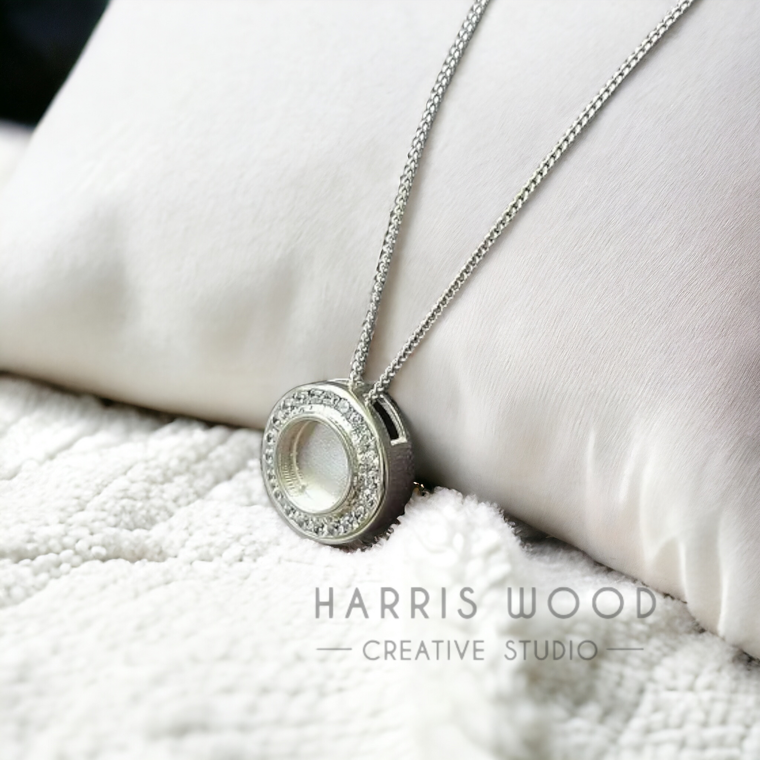 SILVERWILLOW CZ PENDANT - SOLID 925 SILVER