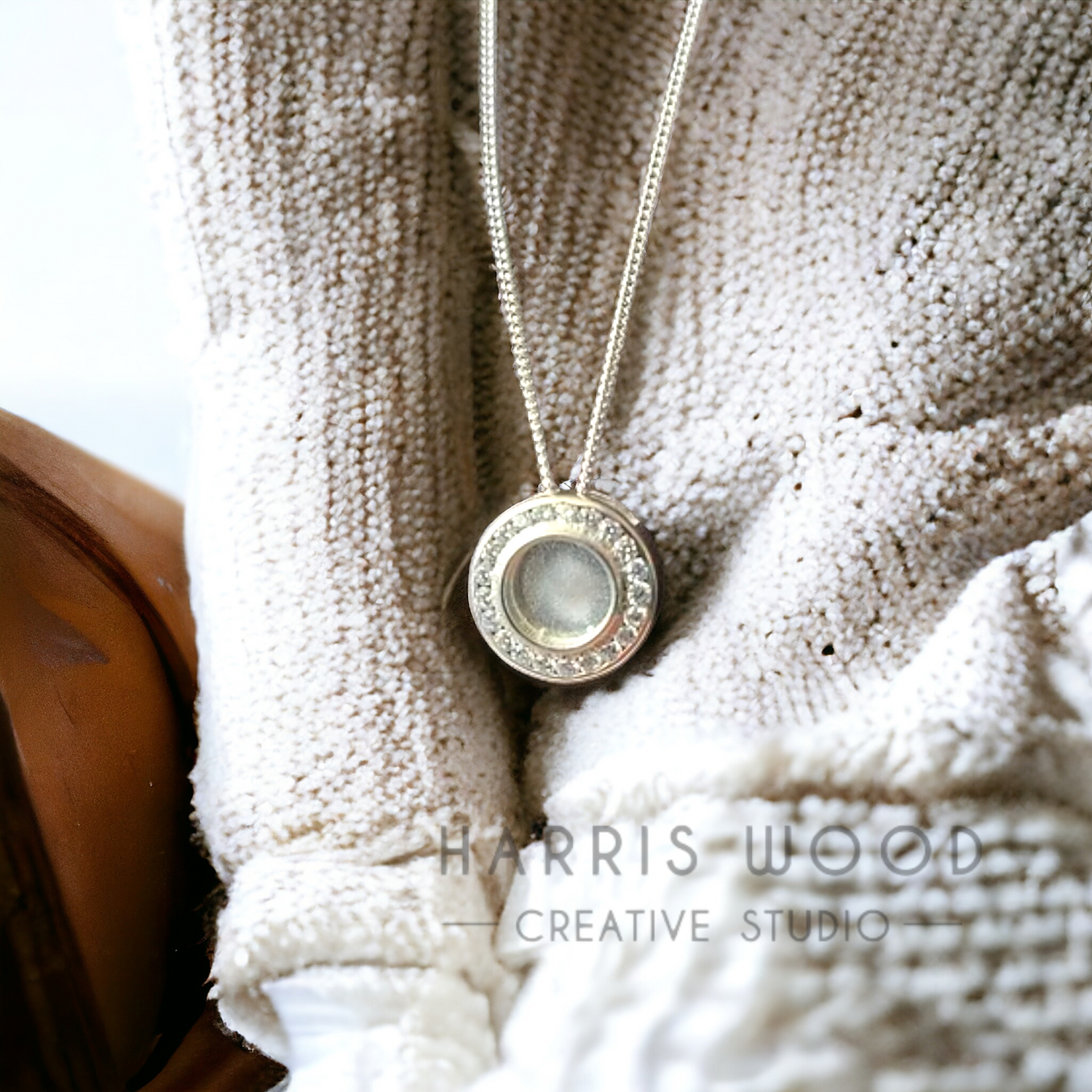 SILVERWILLOW CZ PENDANT - SOLID 925 SILVER