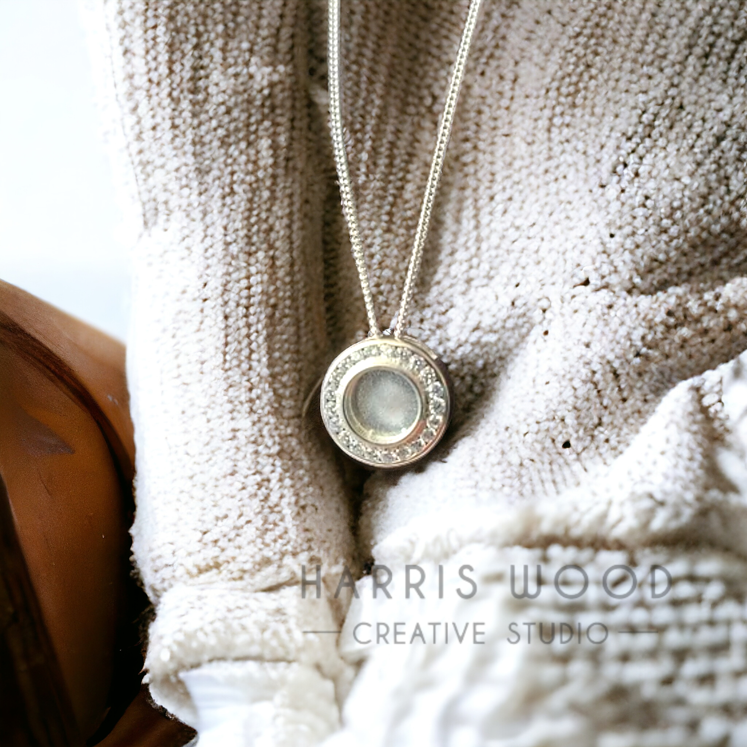 SILVERWILLOW CZ PENDANT - SOLID 925 SILVER