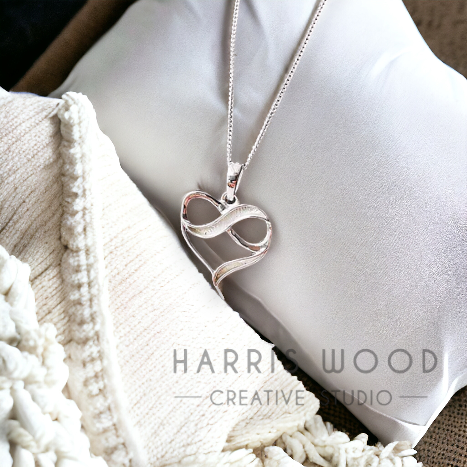 EOL - INFINITE HEART PENDANT - SOLID 925 SILVER