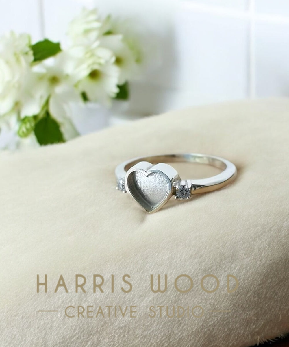 Starlight Love CZ Ring - SOLID SILVER