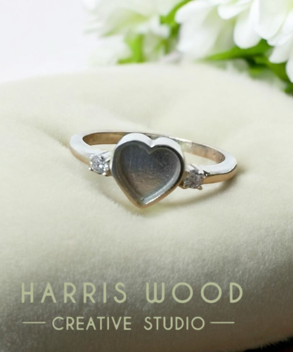 Starlight Love CZ Ring - SOLID SILVER
