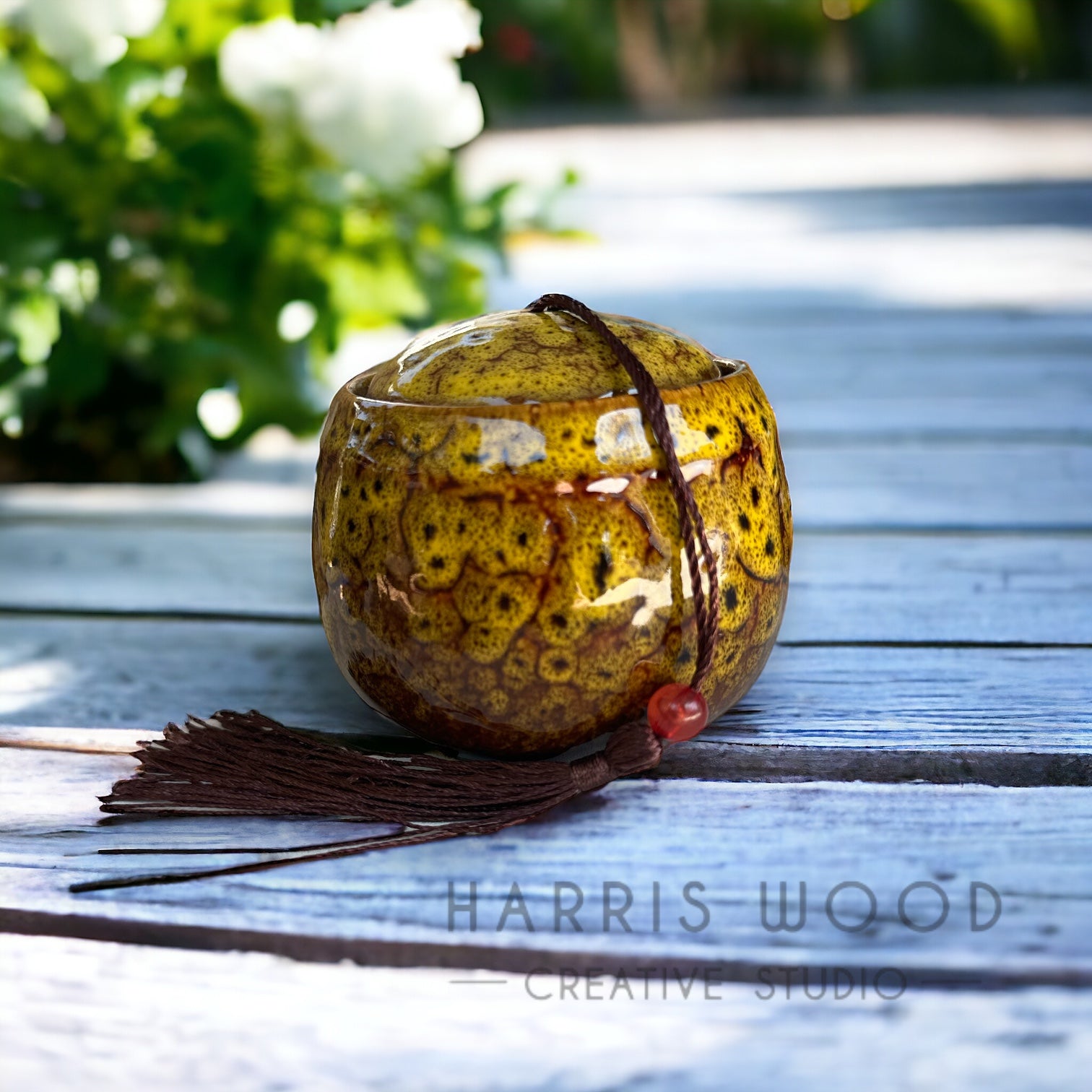 Tassel Ceramic Mini Urns - 4 colours