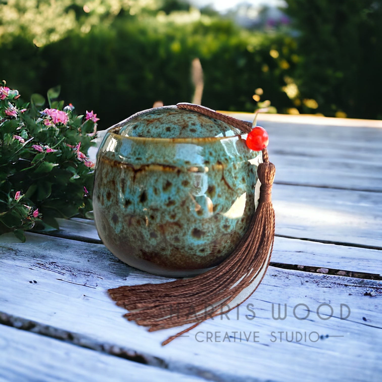 Tassel Ceramic Mini Urns - 4 colours