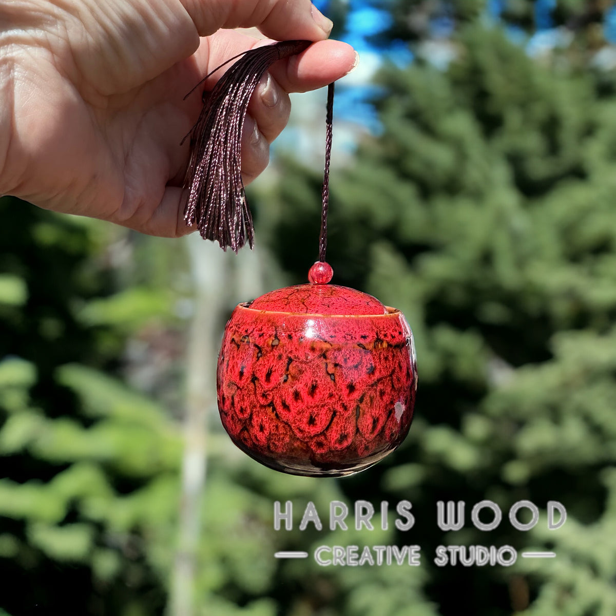 Tassel Ceramic Mini Urns - 4 colours