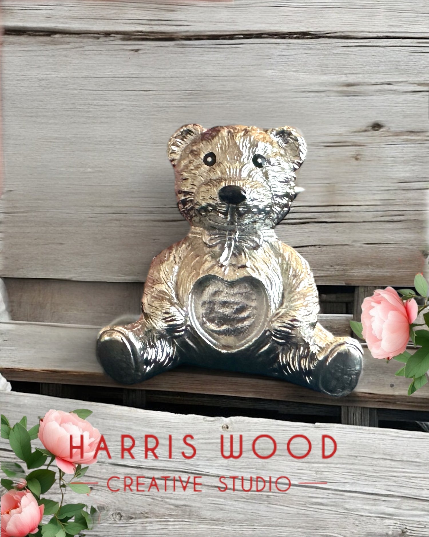 Teddy Bear Keepsake - SOLID STAINLESS STEEL