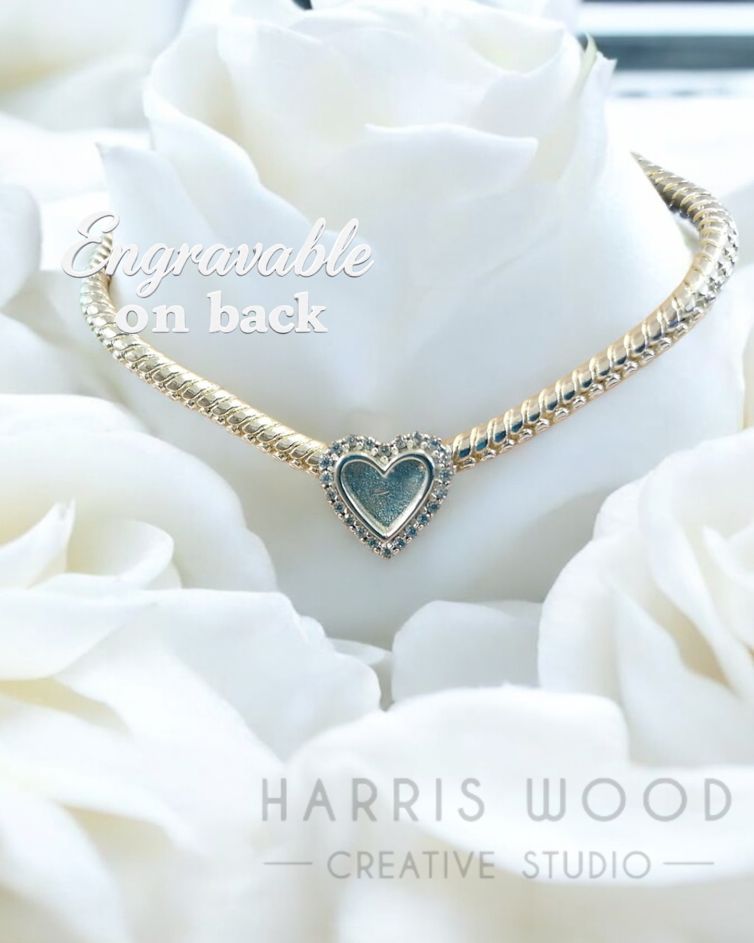 💎Heart Bracelet Bead Charm - Solid SILVER
