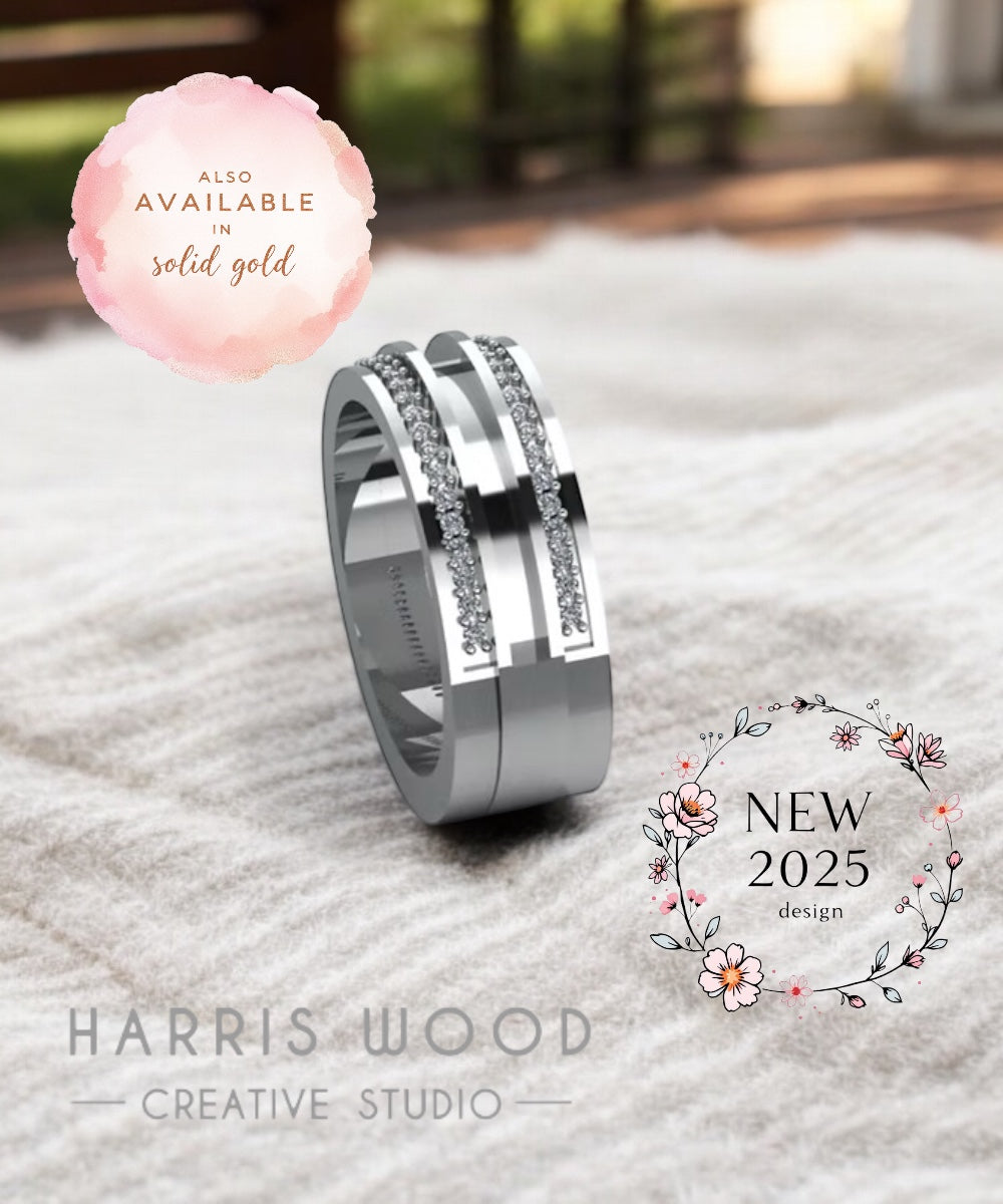 Eternal Love CZ Ring - SOLID SILVER