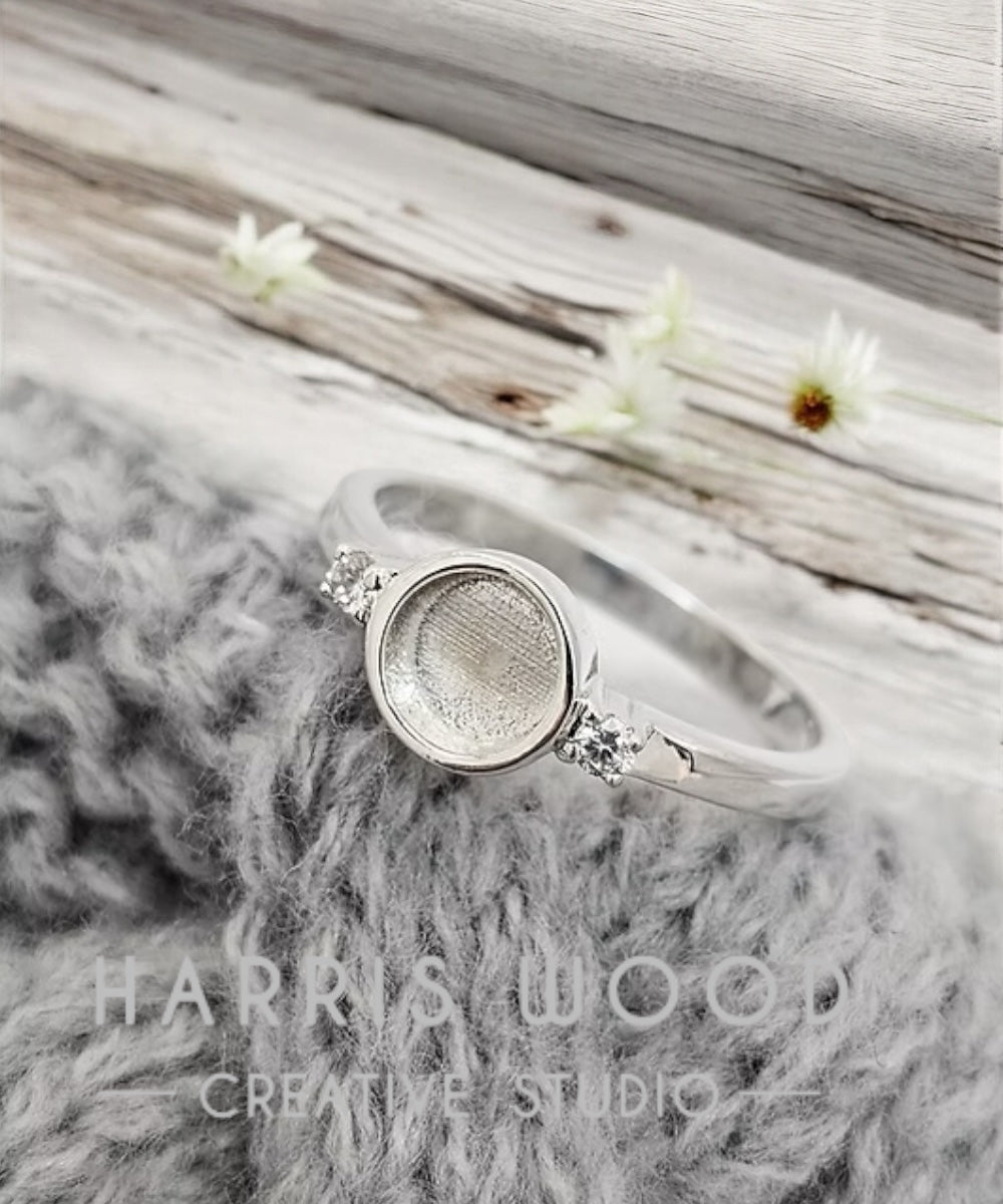 Sunshine CZ Ring - SOLID SILVER