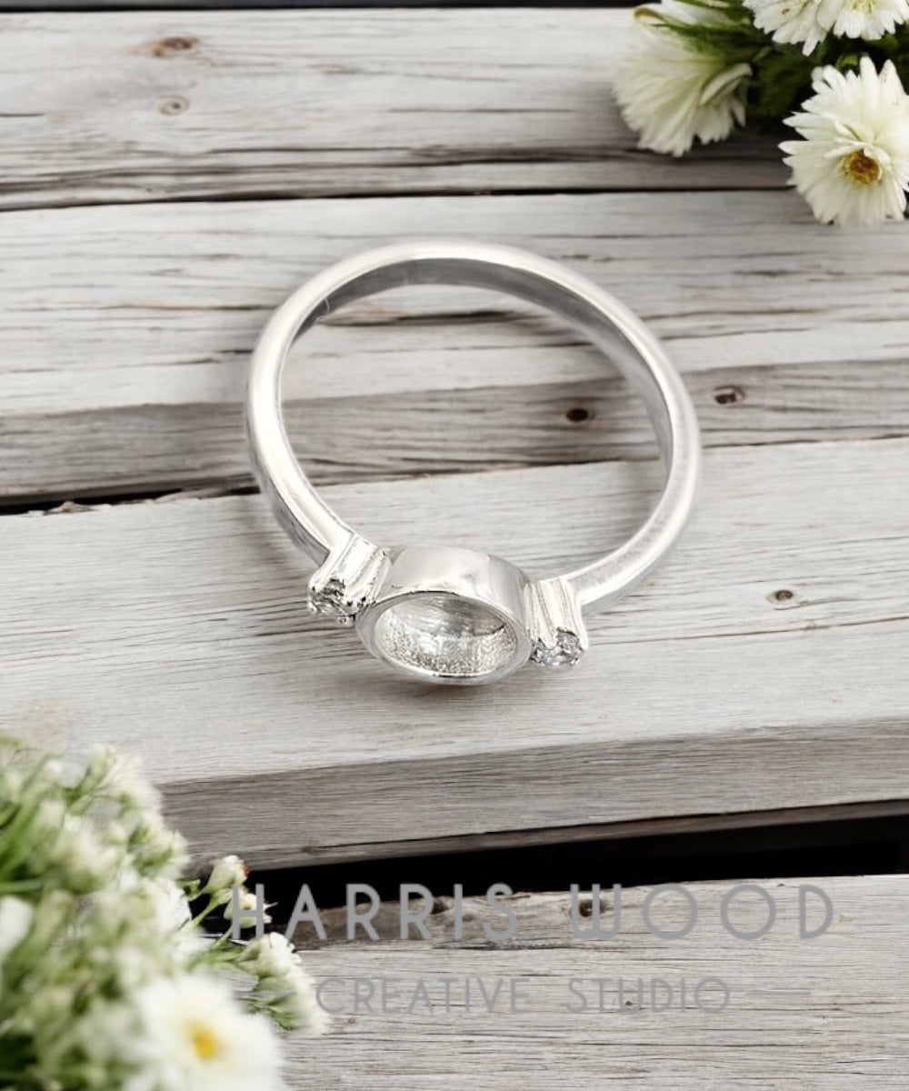 Sunshine CZ Ring - SOLID SILVER