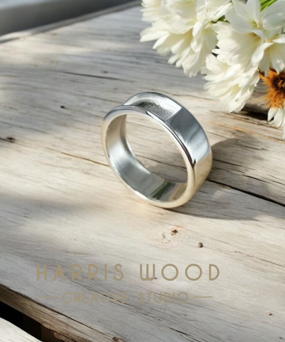 Aspen Channel Ring - SOLID SILVER