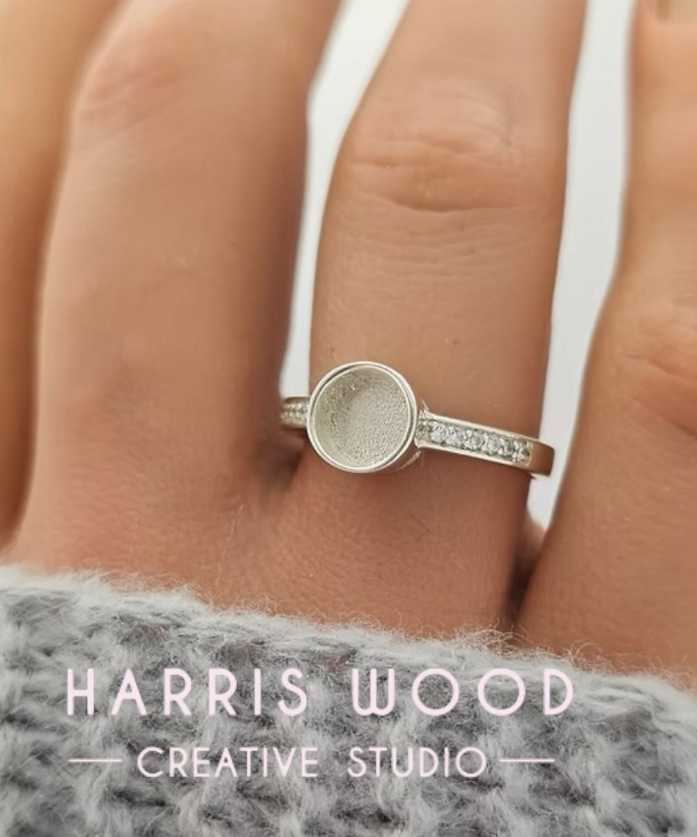 Lunara CZ Ring - SOLID SILVER