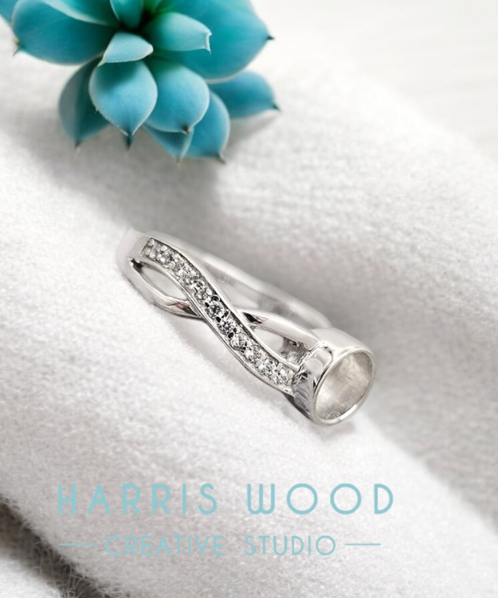 🏷️ EOL – Milky Way CZ Ring – Solid 925 Silver