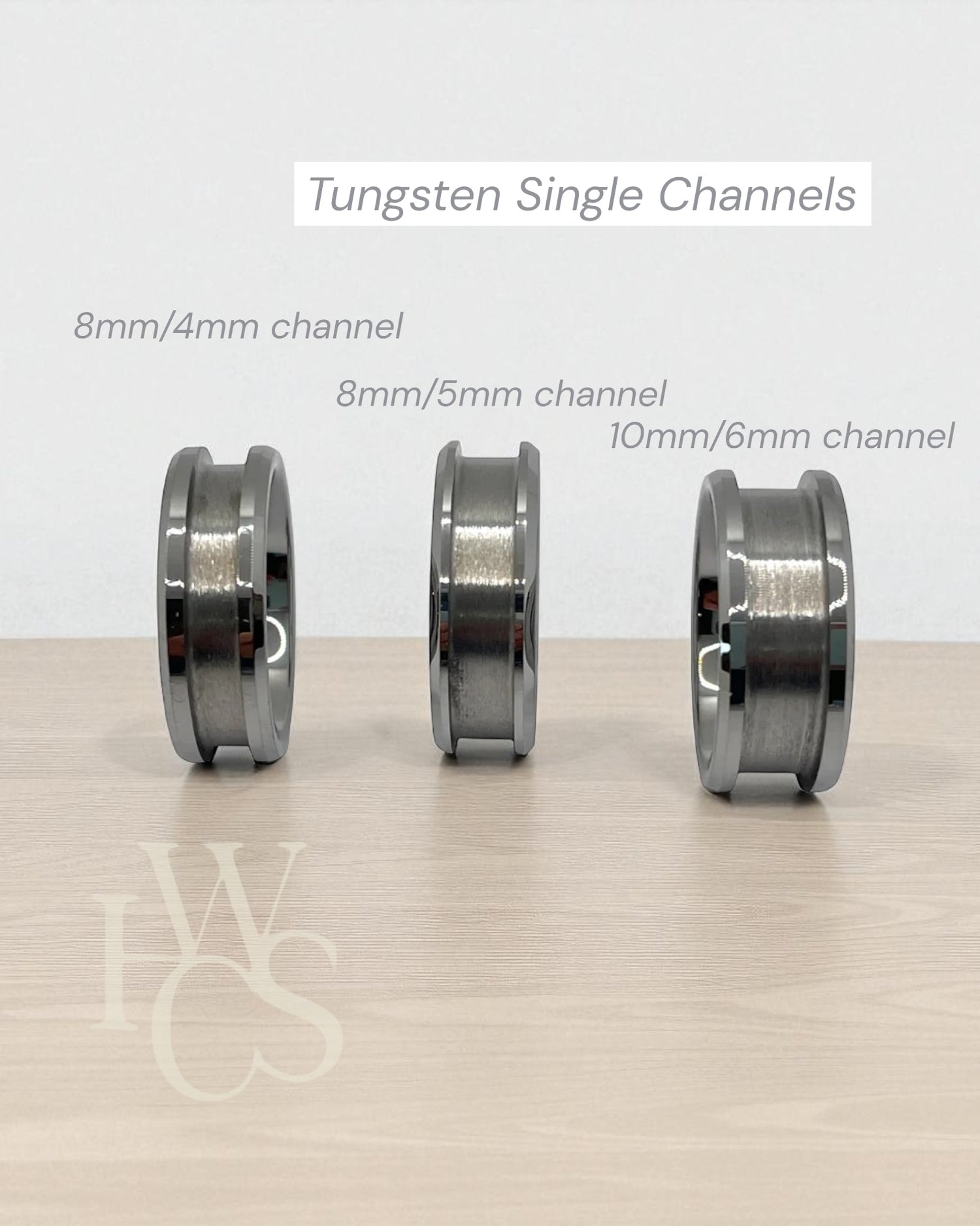 Tungsten Beveled Edge Channel Rings